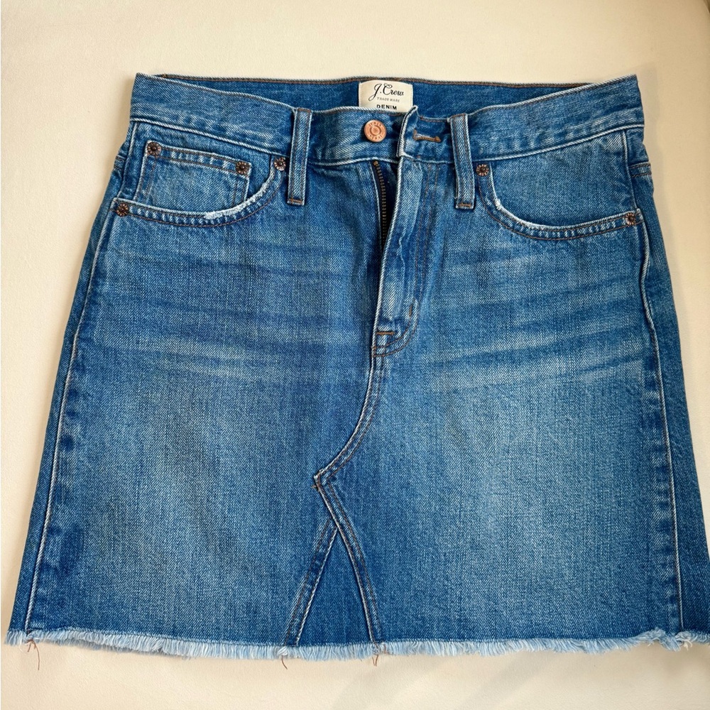 JCrew Denim Mini Skirt